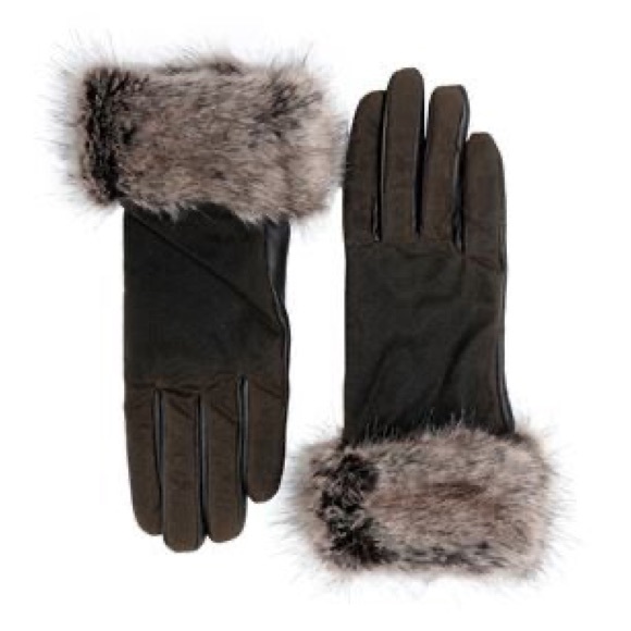 NWTs Barbour Women’s Ambush Wax Leather Gloves. Olive/Brown. Small - Picture 6 of 6